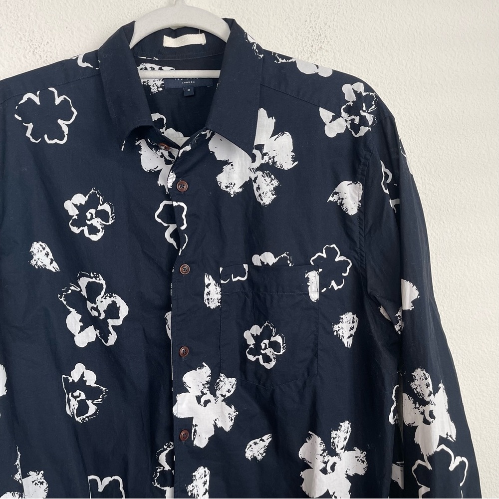Ted Baker London Floral Long Sleeve Floral Button Up Shirt